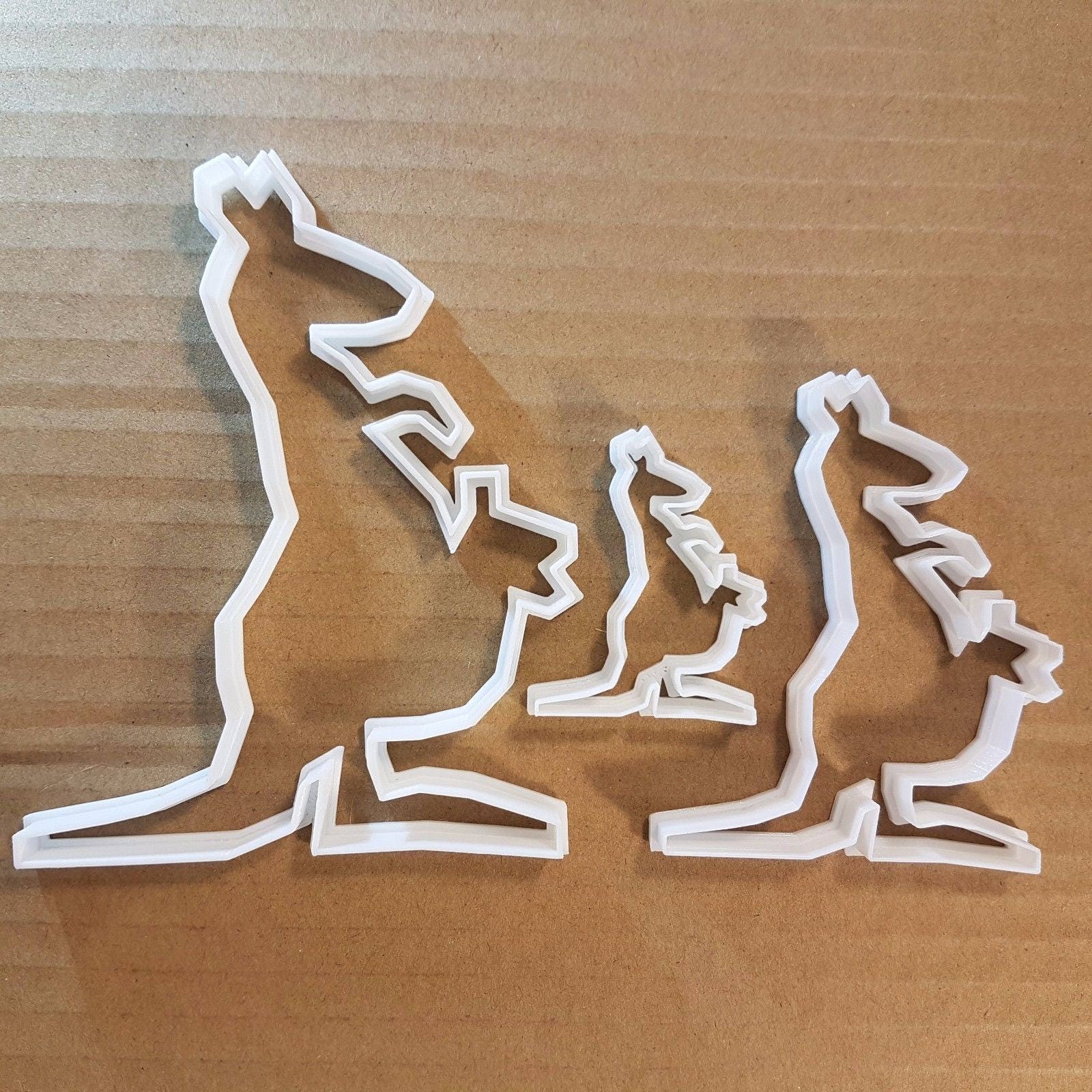 Kangaroo Joey Pouch Shape Cookie Cutter Animal Biscuit Pastry Fondant Sharp