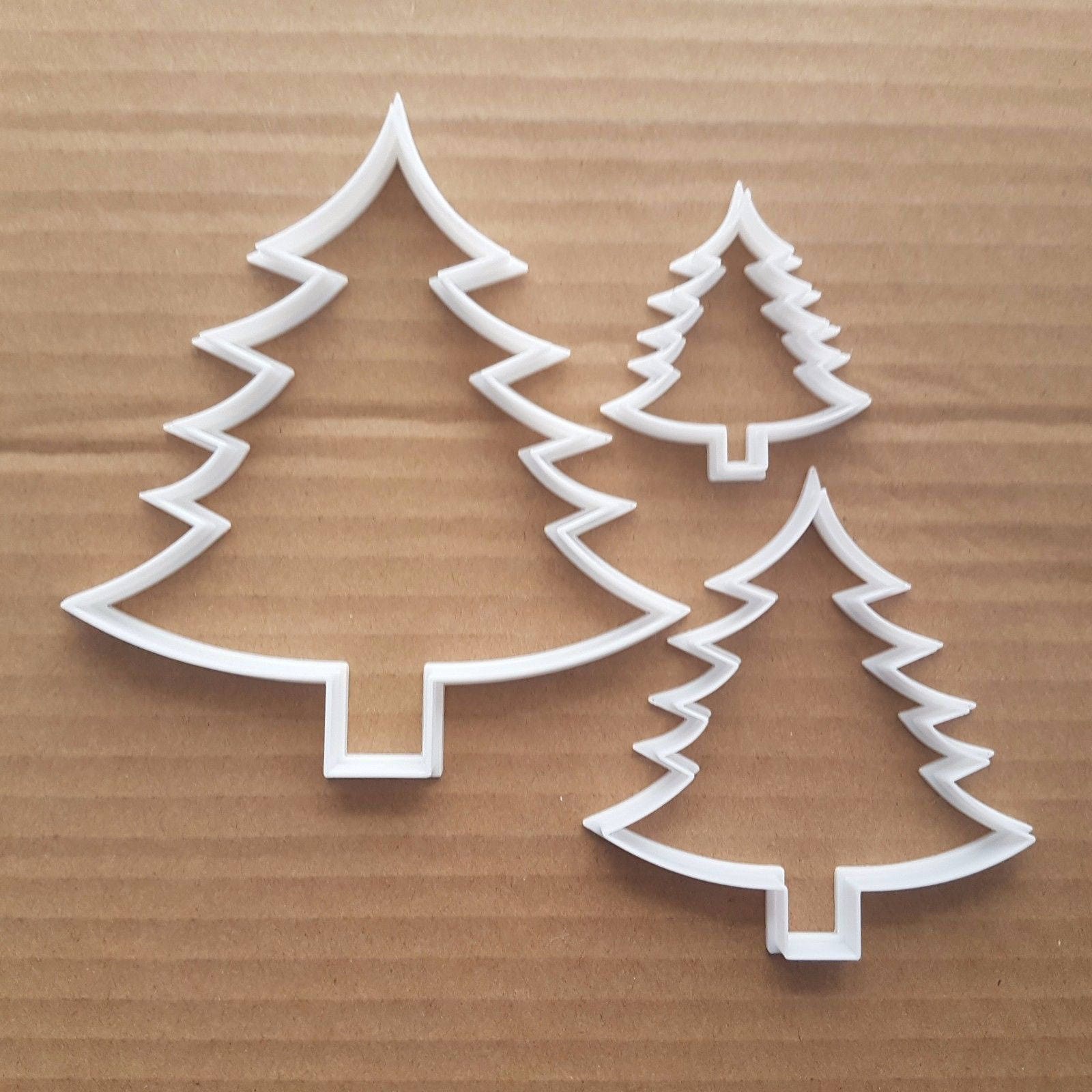 Tree Fern Christmas Xmas Shape Cookie Cutter Dough Biscuit Pastry Stencil Sharp