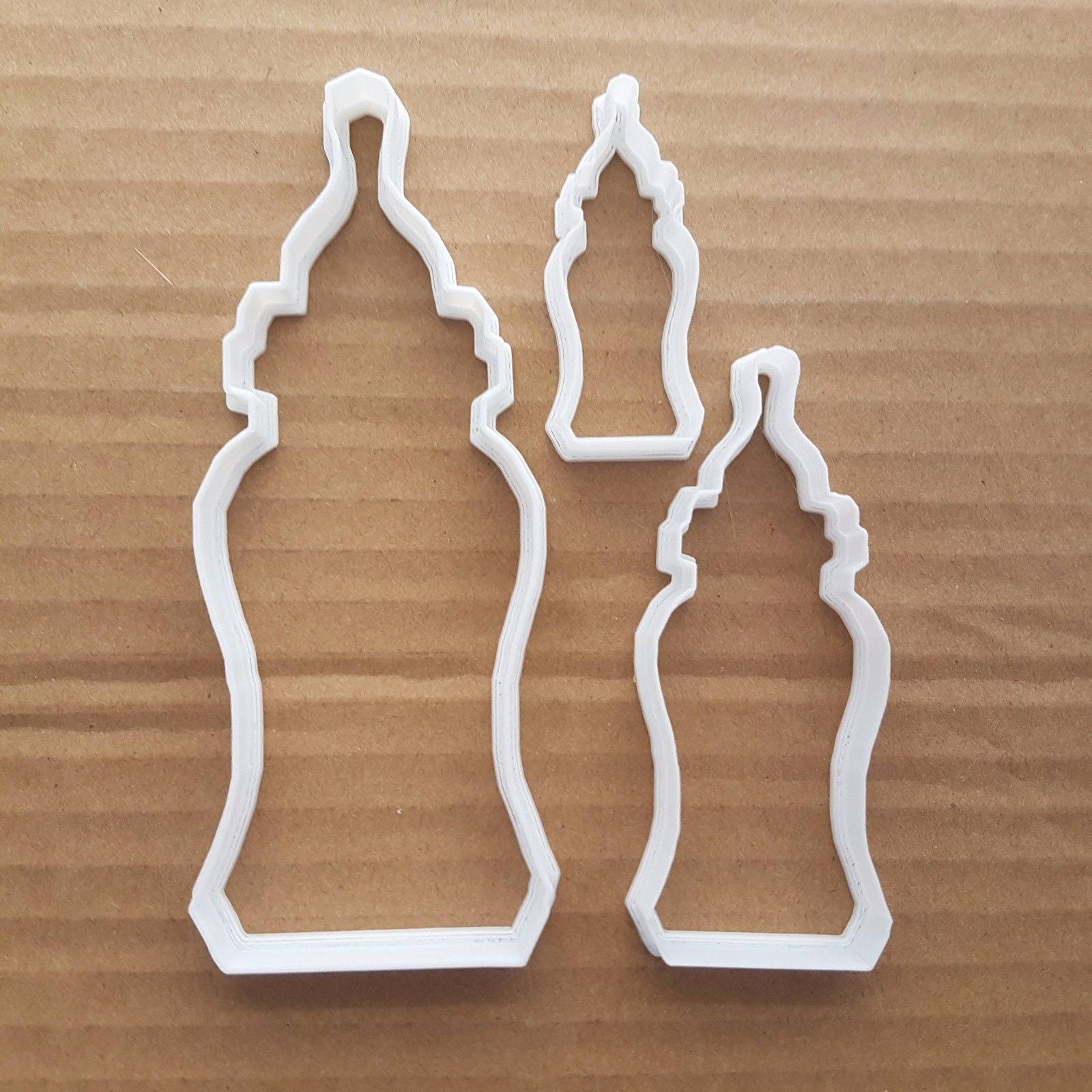 Baby Bottle Cookie Cutter Toddler Milk Dough Pastry Shape Biscuit Shower Stencil
