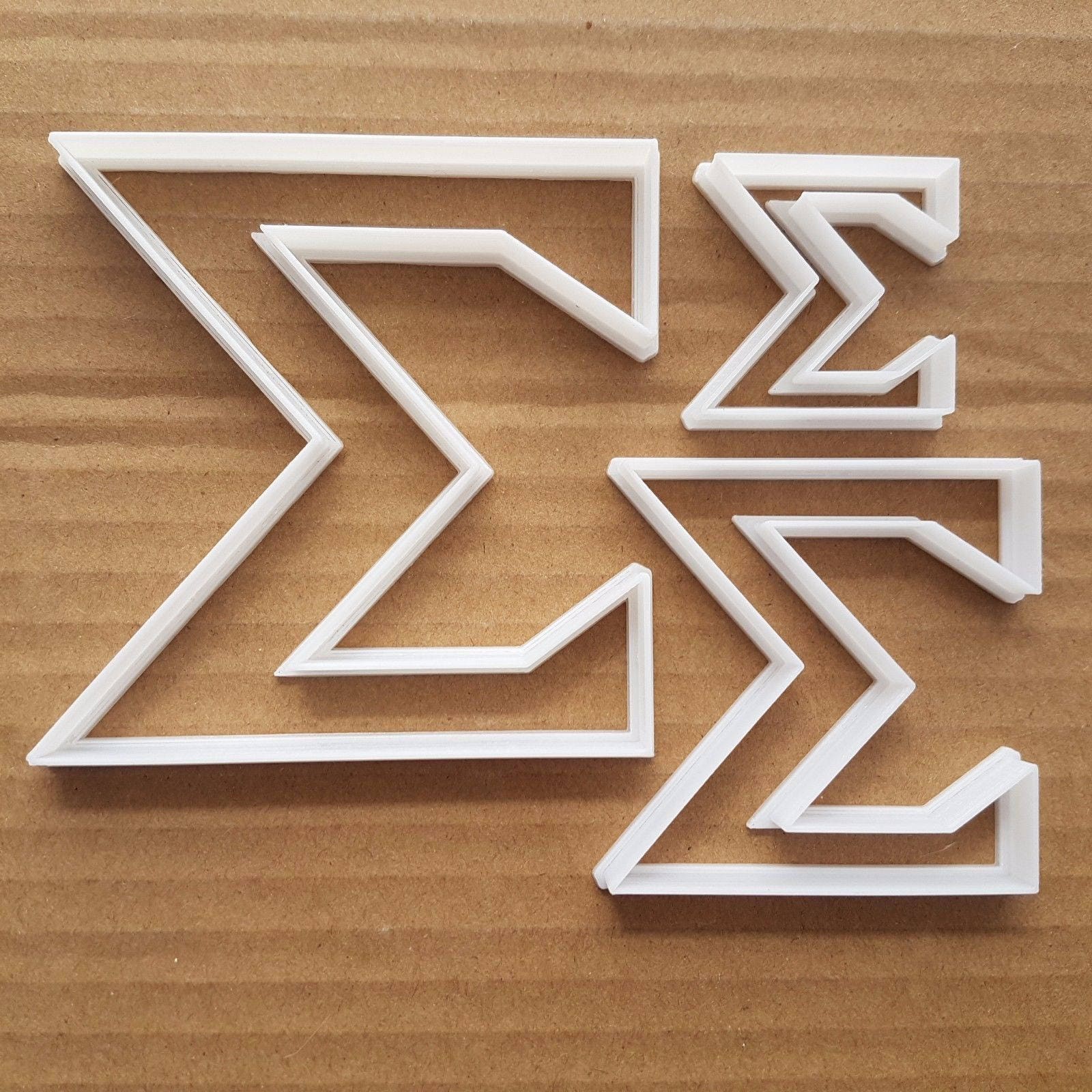 Sigma Greek Alphabet Shape Cookie Cutter Dough Biscuit Pastry Fondant Sharp