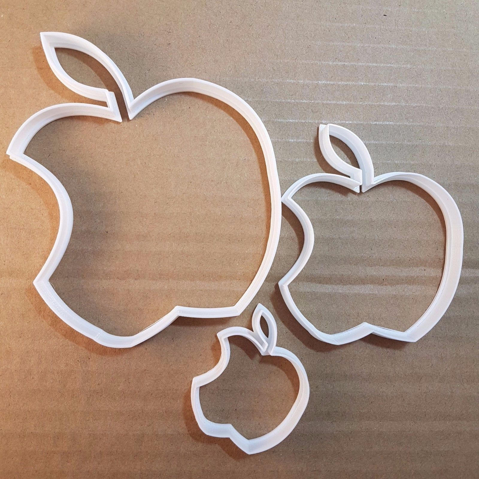 Apple Fruit Food Eaten Shape Cookie Cutter Dough Biscuit Pastry Fondant Sharp