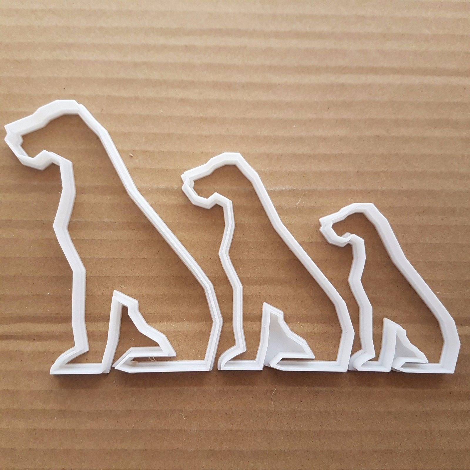 Dog Doberman Dane Pet Shape Cookie Cutter Dough Biscuit Pastry Fondant Sharp