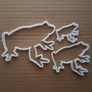 Grenouille amphibiens crapaud étang forme Cookie Cutter pâte Biscuit pâtisserie Fondant pochoir forte Animal créature