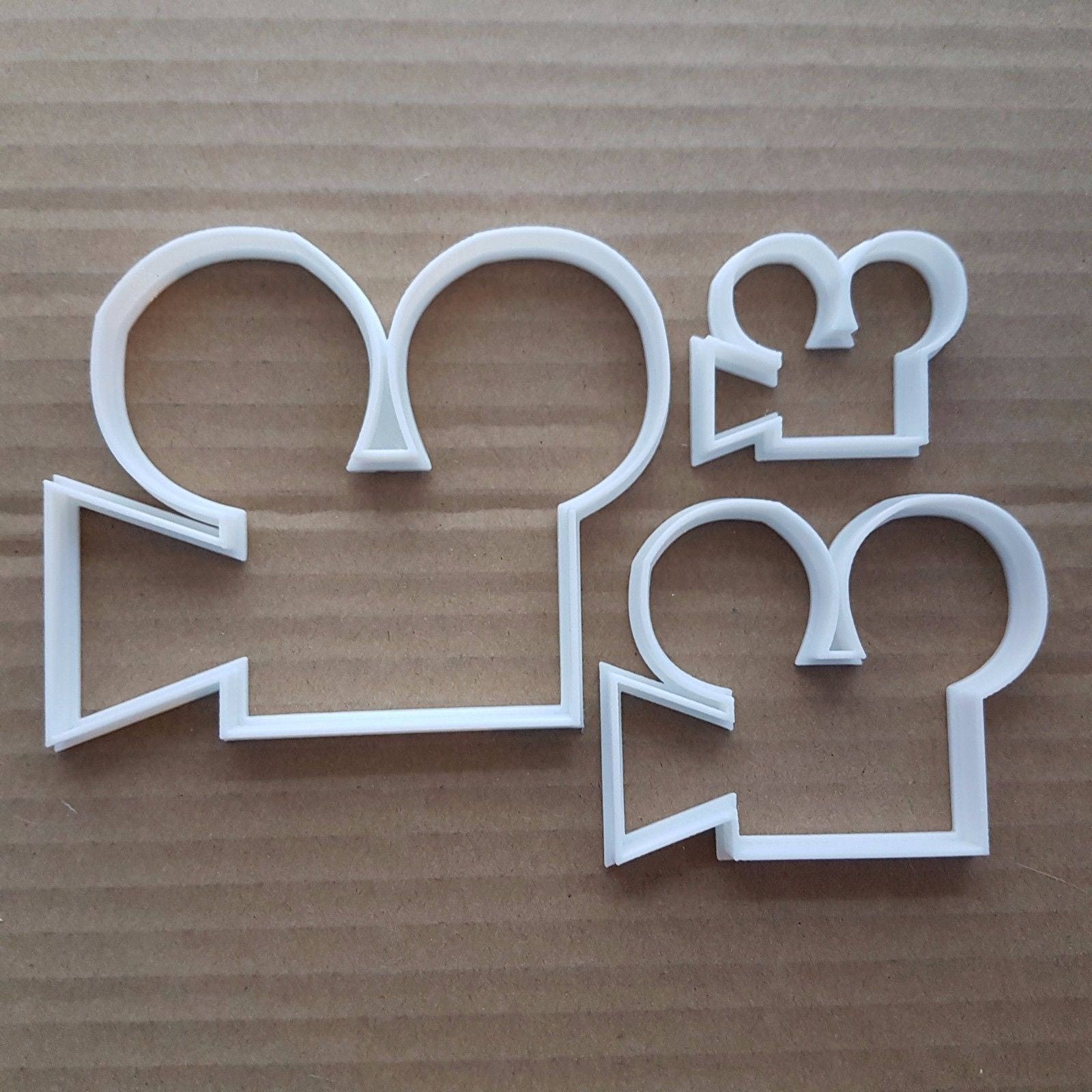 Camera Film Cinema Record Shape Cookie Cutter Dough Biscuit Pastry Fondant Sharp