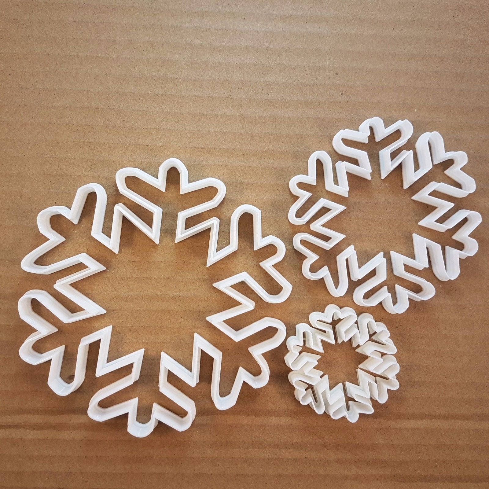 Snowflake Frost Weather Shape Cookie Cutter Dough Biscuit Pastry Fondant Sharp
