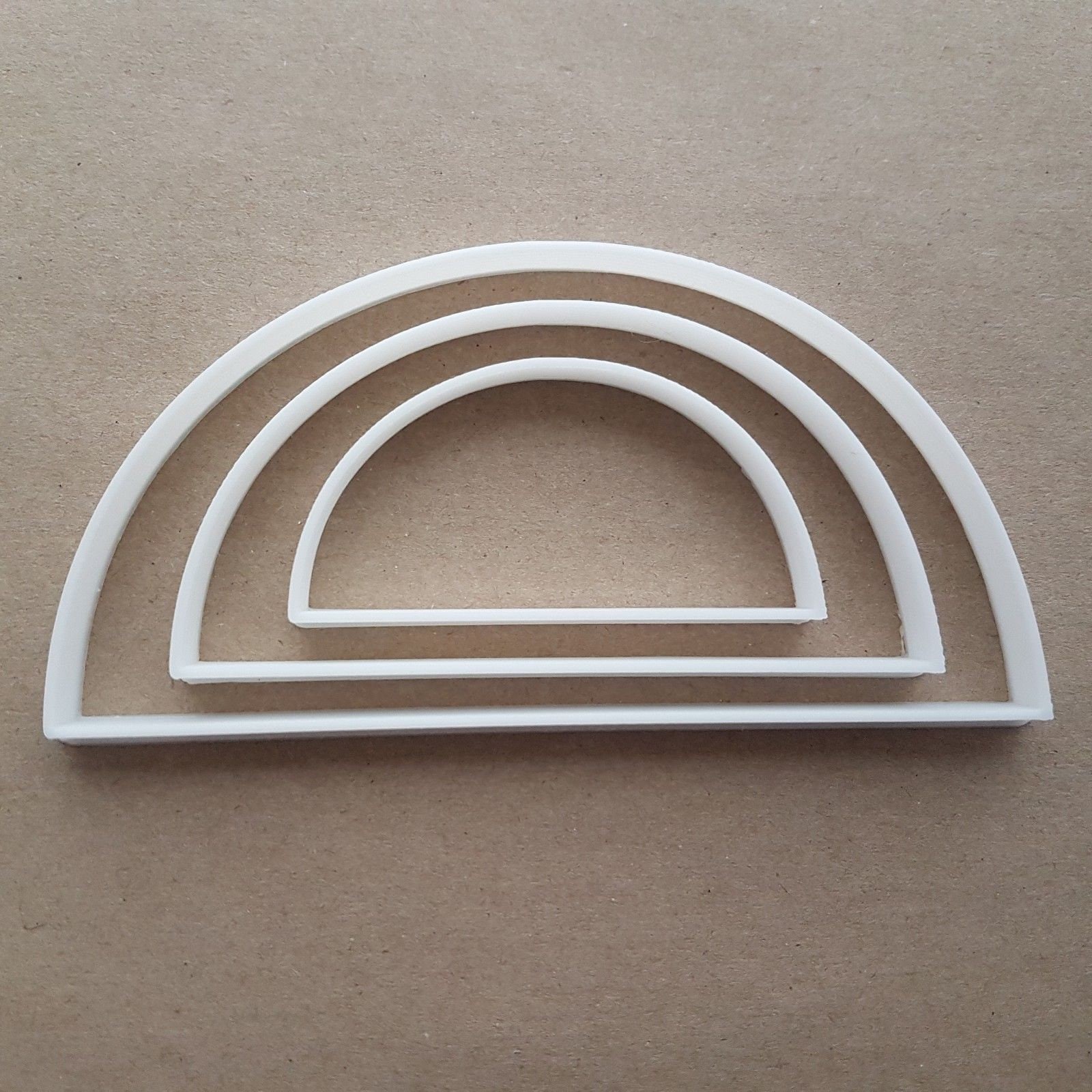 Semicircle Curve Half Rainbow Shape Cookie Cutter Dough Biscuit Pastry Fondant