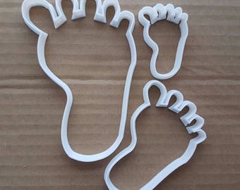 Foot Toes Feet Limb Body Shape Cookie Cutter Dough Biscuit Pastry Fondant Sharp Stencil Baby Shower Print Sole Body Part