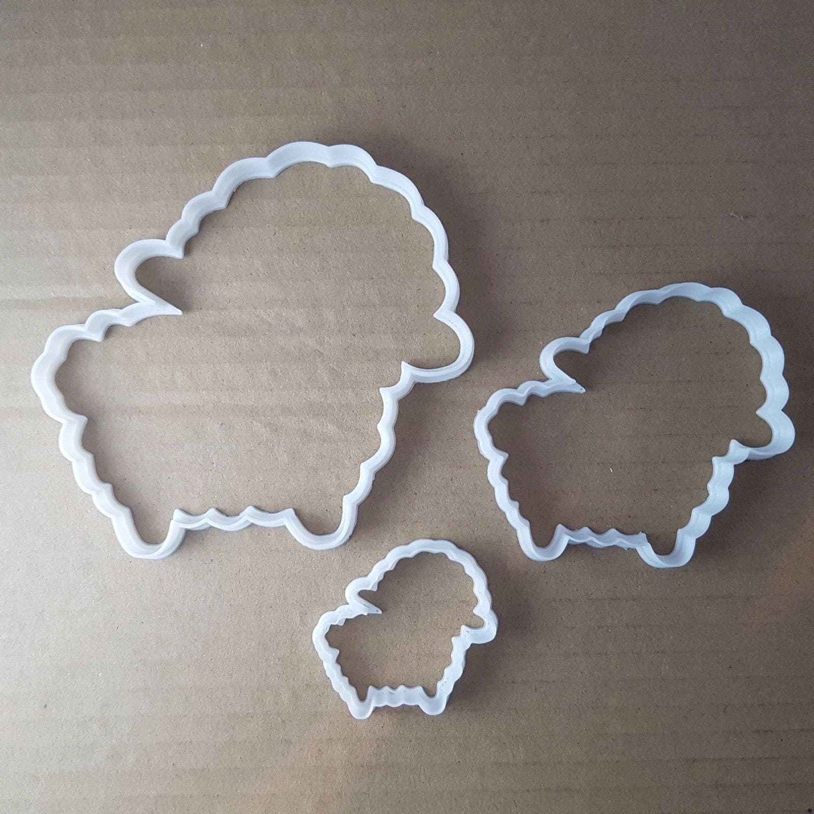 Lamb Sheep Farm Animal Shape Cookie Cutter Dough Biscuit Pastry Fondant Sharp