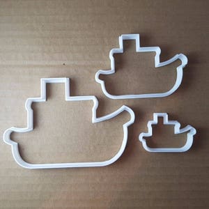 Boat Ship Steam Fishing Shape Cookie Cutter Vehicle Biscuit Pastry Fondant Sharp Dough Stencil Beach Ocean Vehicle Tugboat Seaside Marine