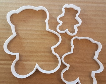 Teddy oso forma cookie cortador masa galleta pasta afilada plantilla animal lindo bebé ducha juguete suave felpa Fondant
