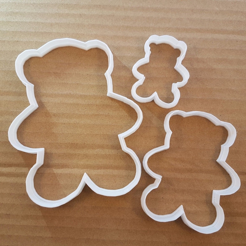 Teddy Bear Shape Cookie Cutter Dough Biscuit Pastry Sharp Etsy