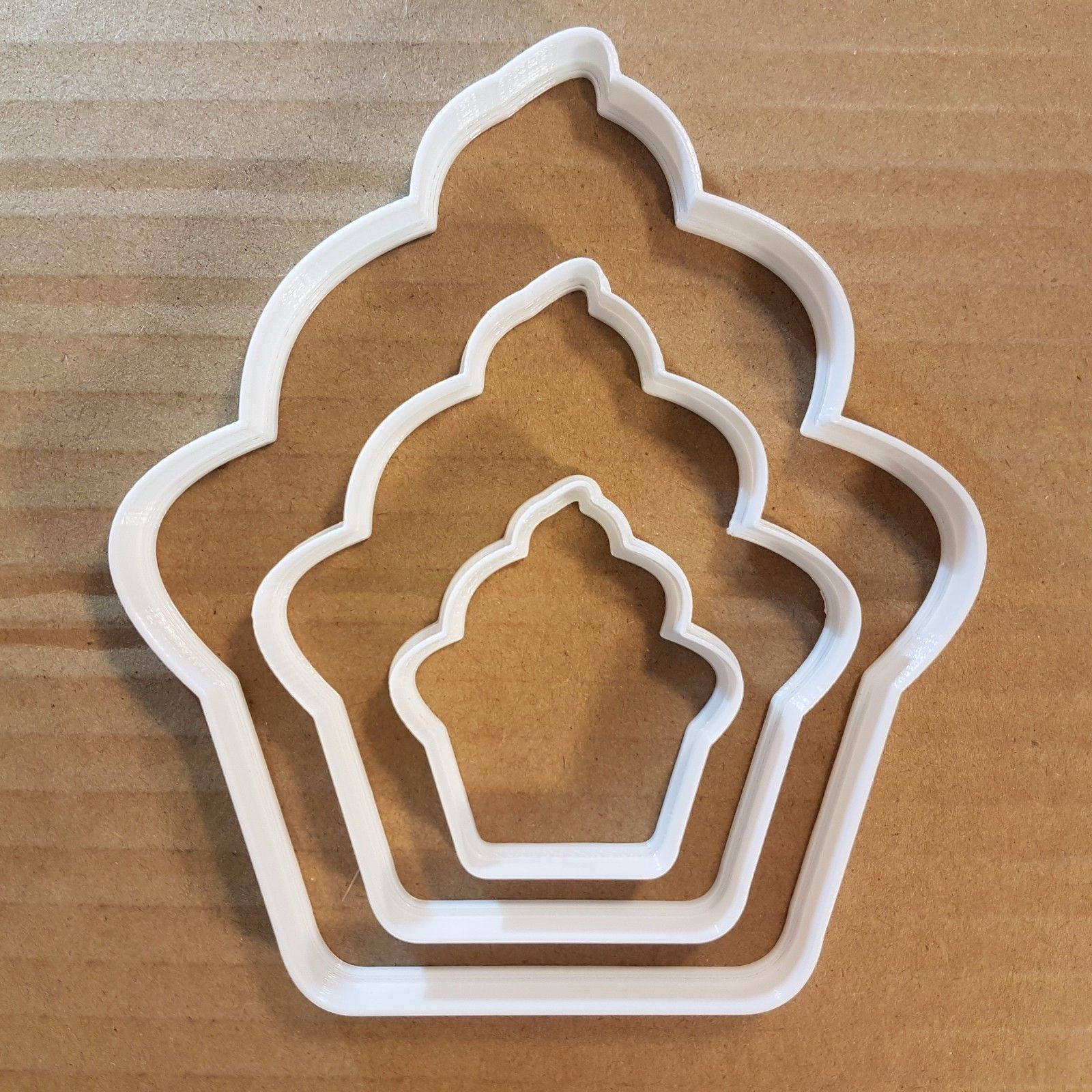 Cup Cake Muffin Snack Food Shape Cookie Cutter Dough Biscuit Pastry Fondant