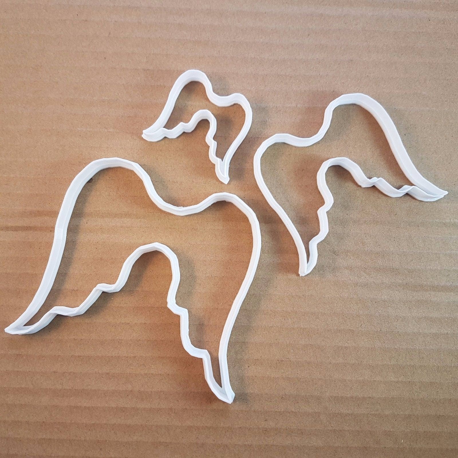 Angel Wings Saint Xmas Shape Cookie Cutter Dough Biscuit Pastry Fondant Sharp