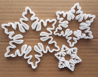 Snöflinga Snöform Kakform Deg Kex Bakverk Fondant Vass Schablon Flingor Jul Jul Vinter Väder Is