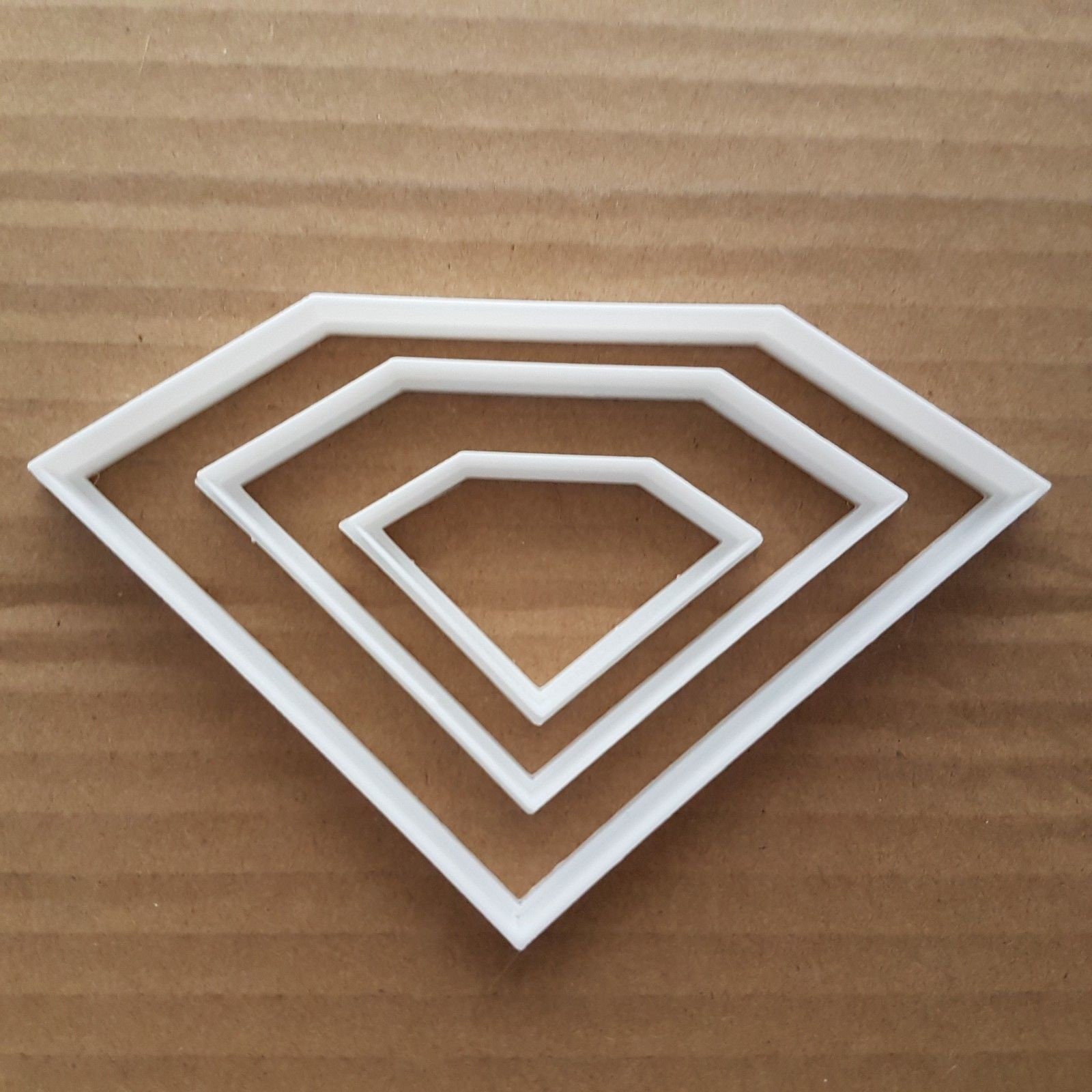 Diamond Shape Cookie Cutter Biscuit Pastry Dough Gem Jewel Stencil Sharp Fondant