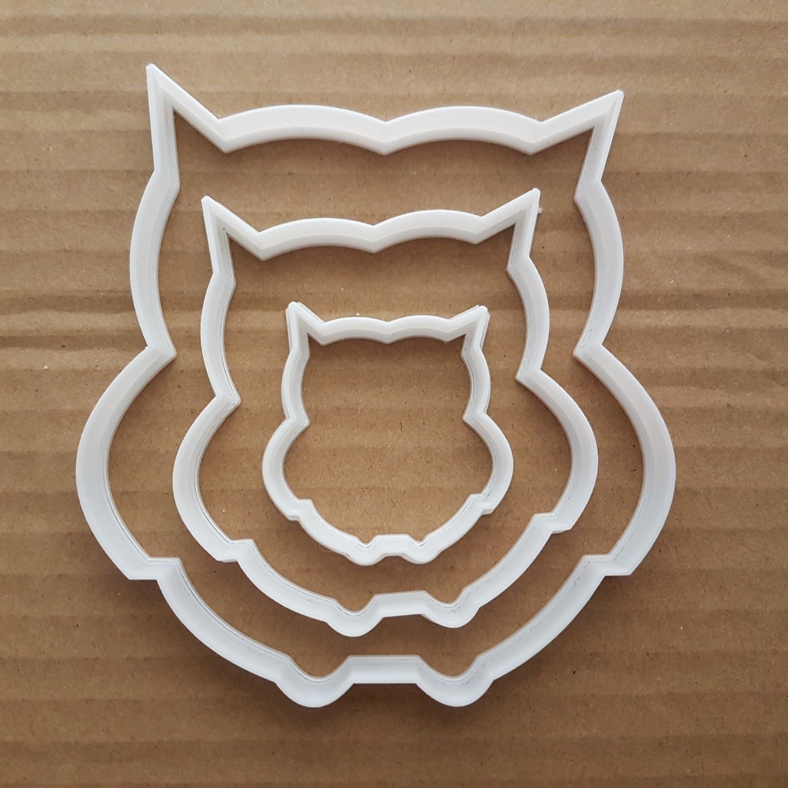 Owl Cookie Cutter Dough Pastry Biscuit Fondant Bird Animal Wise Shape Stencil