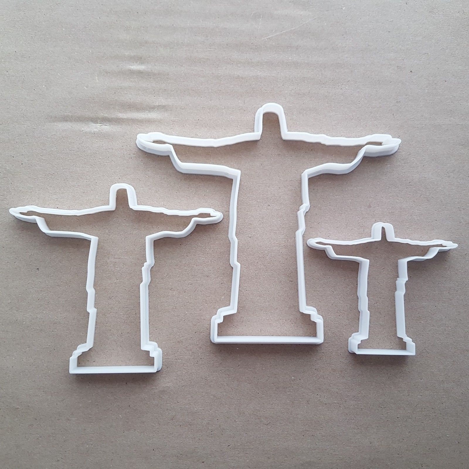 Christ The Redeemer Monument Shape Cookie Cutter Dough Biscuit Fondant Sharp