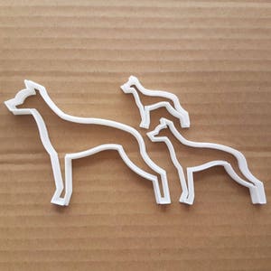 Dog Whippet Animal Hound Shape Cookie Cutter Dough Biscuit Pastry Fondant Sharp Stencil Pooch Puppy Pet Greyhound