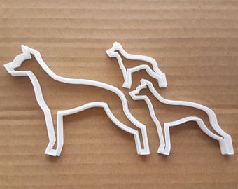Dog Whippet Animal Hound Shape Cookie Cutter Dough Biscuit Pastry Fondant Sharp Stencil Pooch Puppy Pet Greyhound