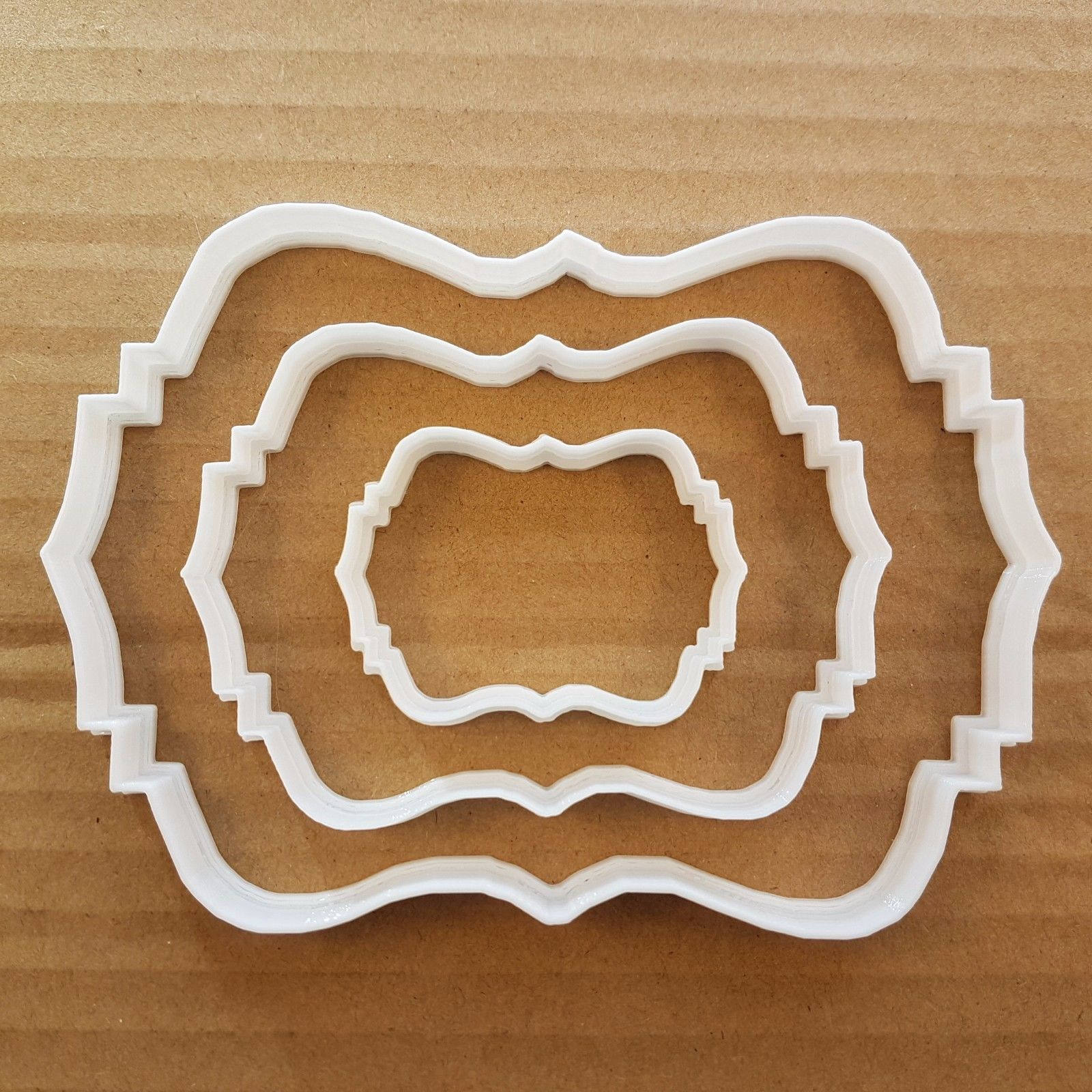 Plaque Cookie Cutter Award Biscuit Dough Pastry Name Frame Message Picture Prize