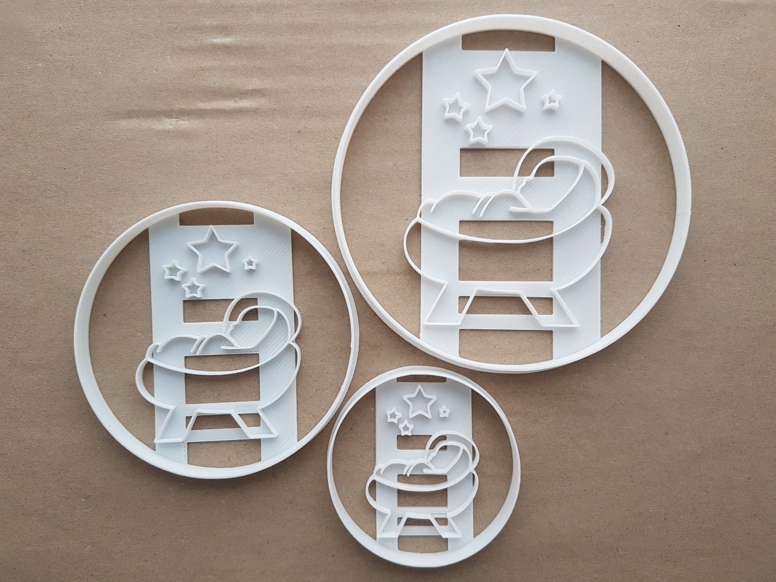 Nativity Scene Baby Jesus Xmas Shape Cookie Cutter Dough Biscuit Fondant Sharp