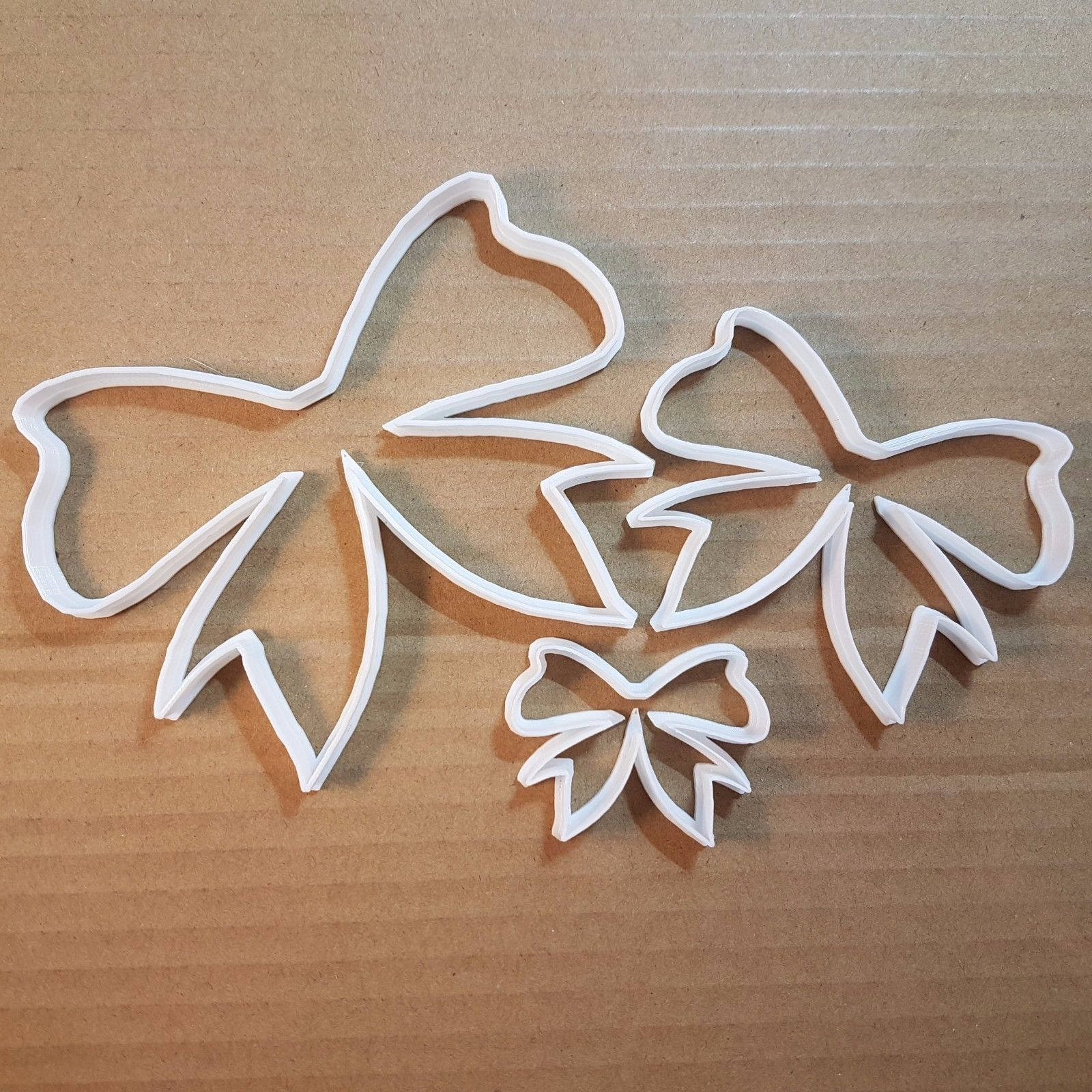Bow Tie Ribbon Wrap Shape Cookie Cutter Dough Biscuit Pastry Fondant Sharp