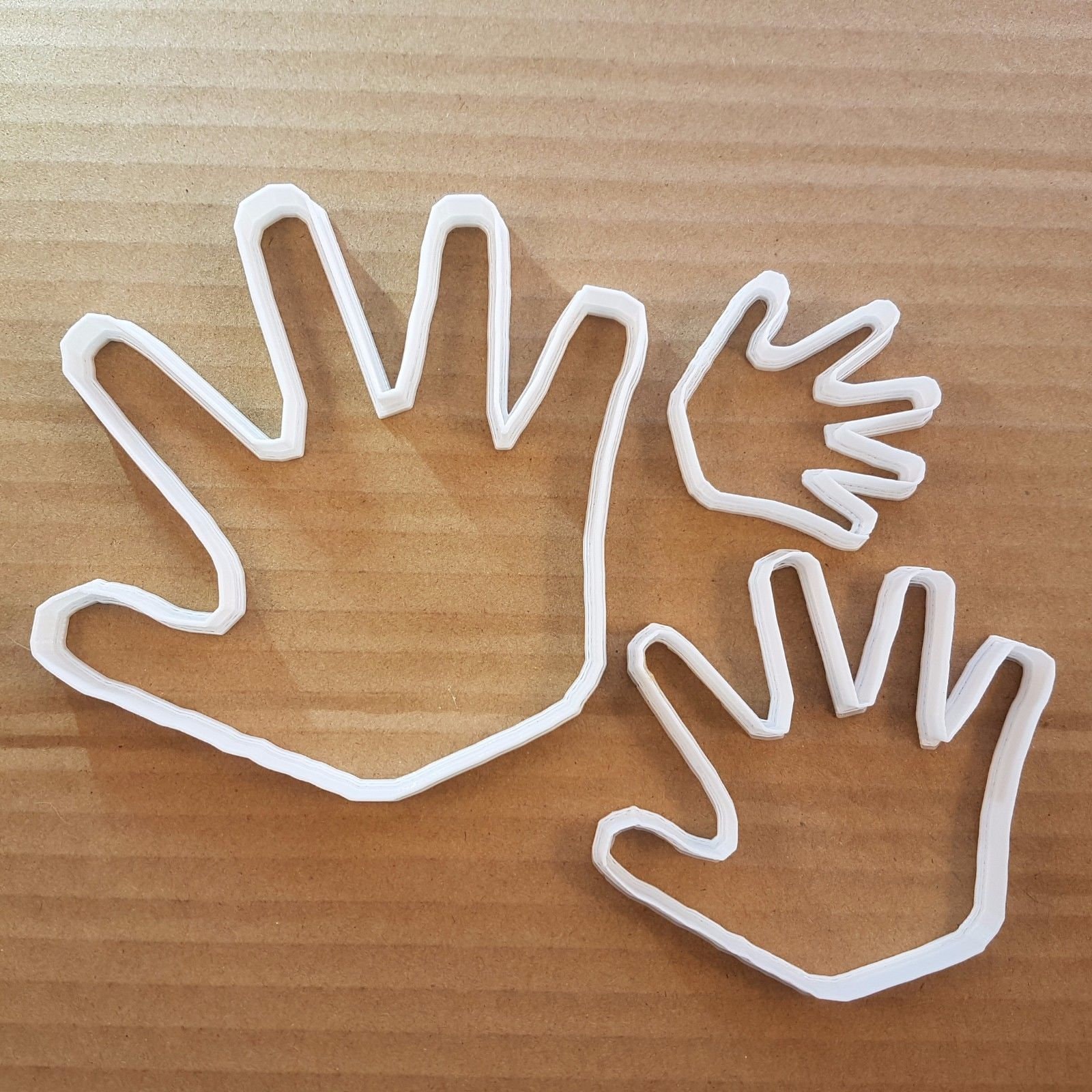 Hand Palm Finger High Five Shape Cookie Cutter Dough Biscuit Pastry Stencil