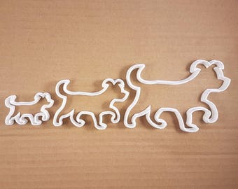 Hond Pooch huisdier hondje Puppy vorm Cookie Cutter deeg Biscuit gebakje Fondant scherpe Stencil Woof