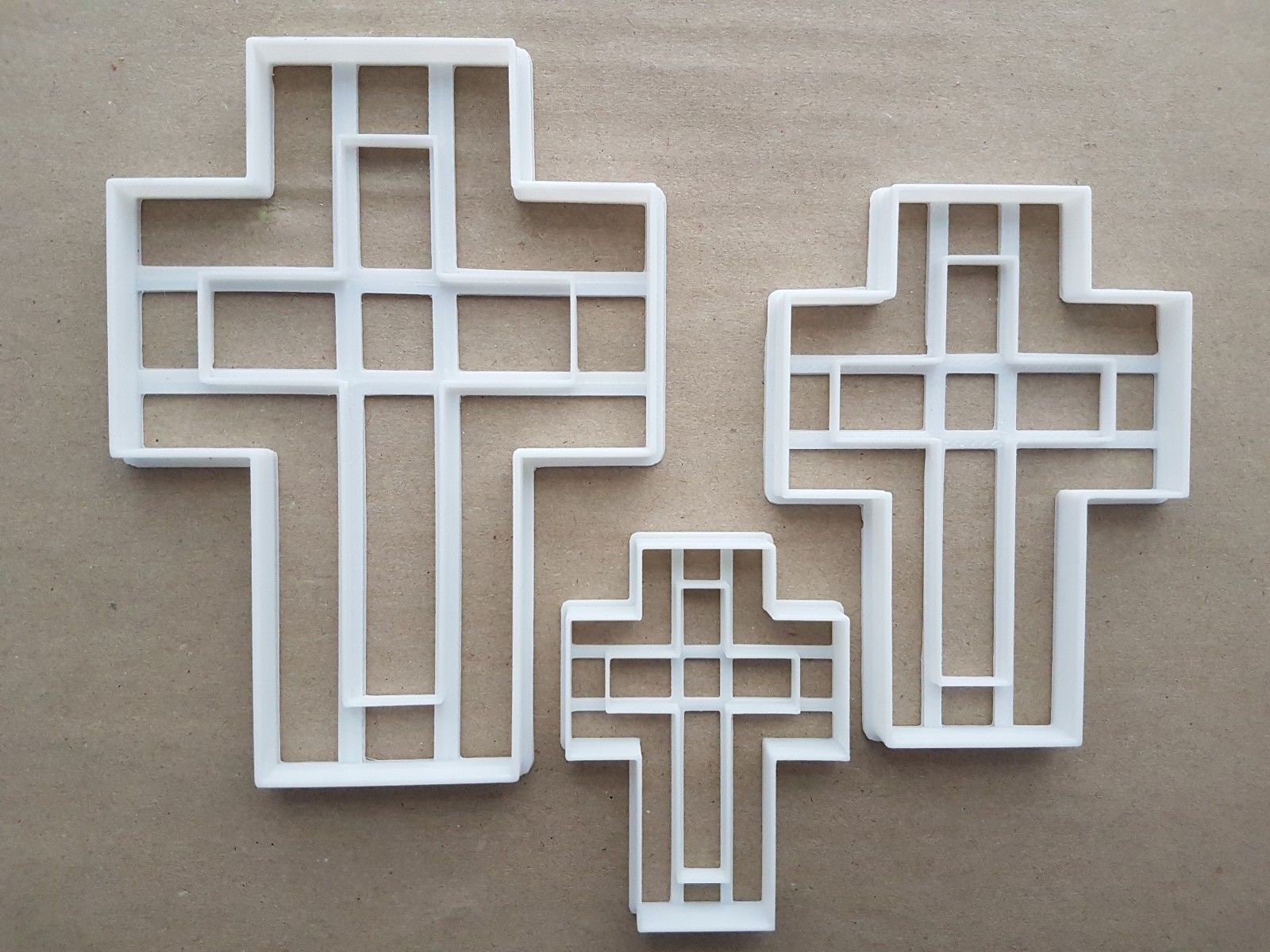 Latin Christian Cross Religion Shape Cookie Cutter Dough Biscuit Fondant Sharp - Picture 5 of 5