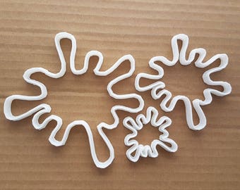 Stänk, Splat, Färg, Konst, Form, Kakform, Deg, Kex, Bakverk, Fondant, Vass, Schablon, Flytande, Kontur