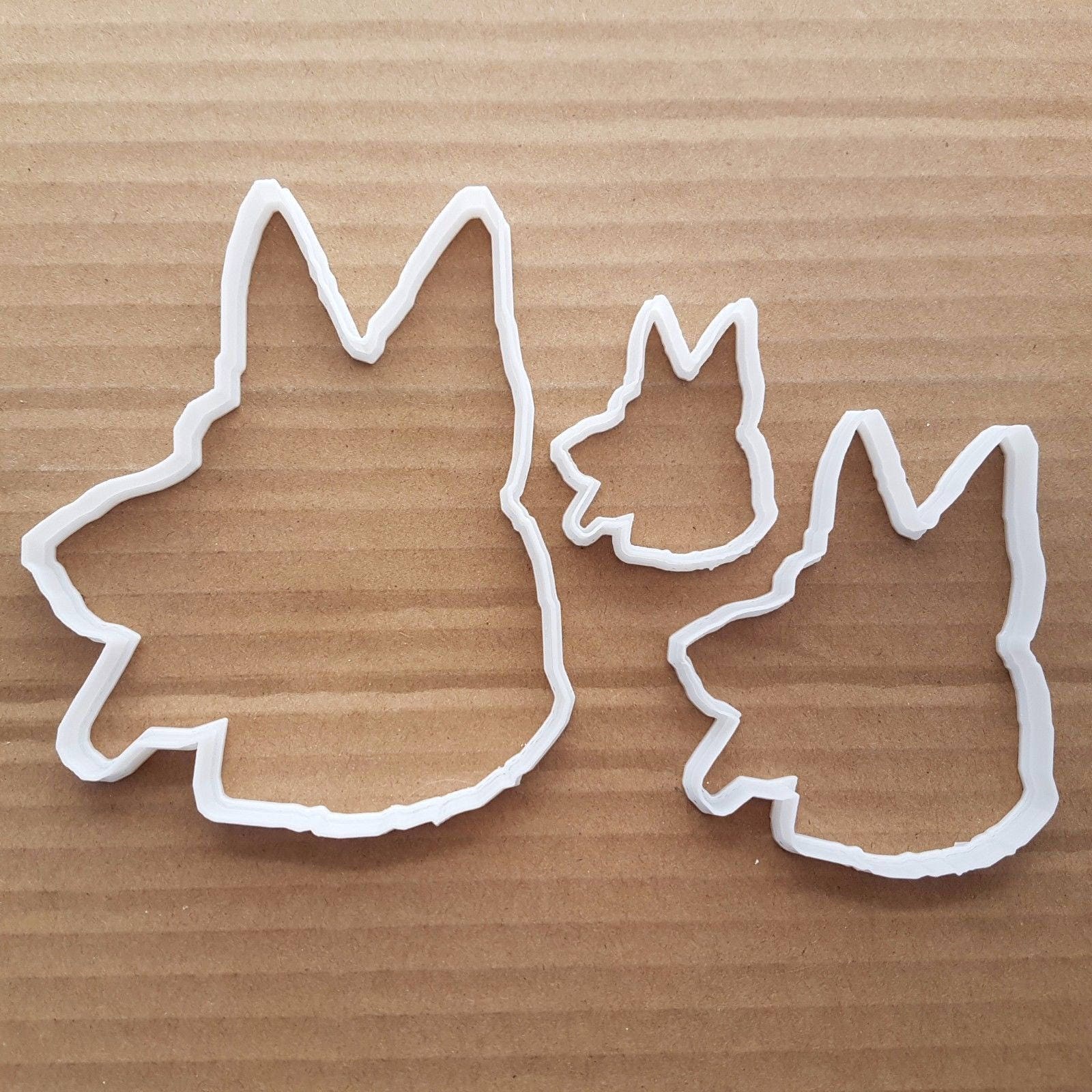 Dog Alsatian Shepard Pet Shape Cookie Cutter Dough Biscuit Pastry Fondant Sharp