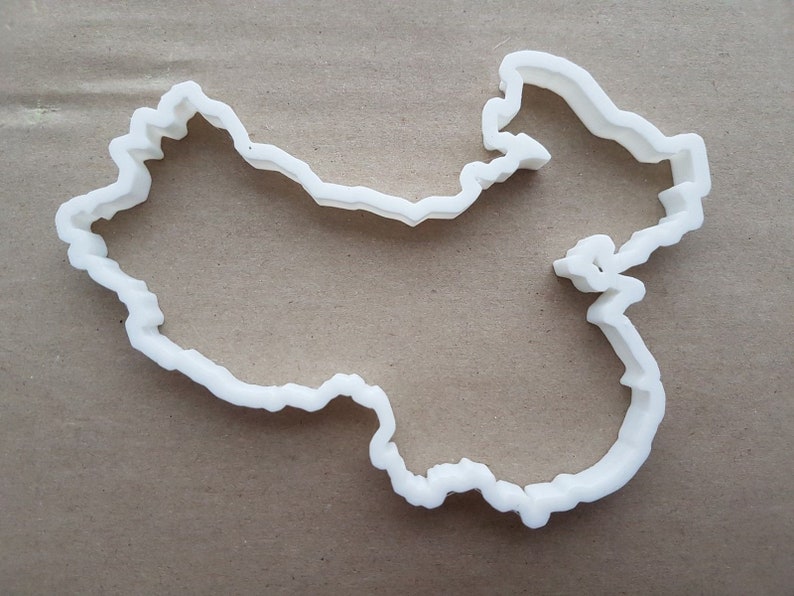 China Country Map Chinese Shape Cookie Cutter Dough Biscuit Pastry Fondant Sharp Stencil Outline Atlas