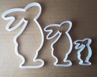 Rabbit Bunny Hare Animal Shape Cookie Cutter Easter Biscuit Pastry Fondant Sharp Dough Stencil Easter
