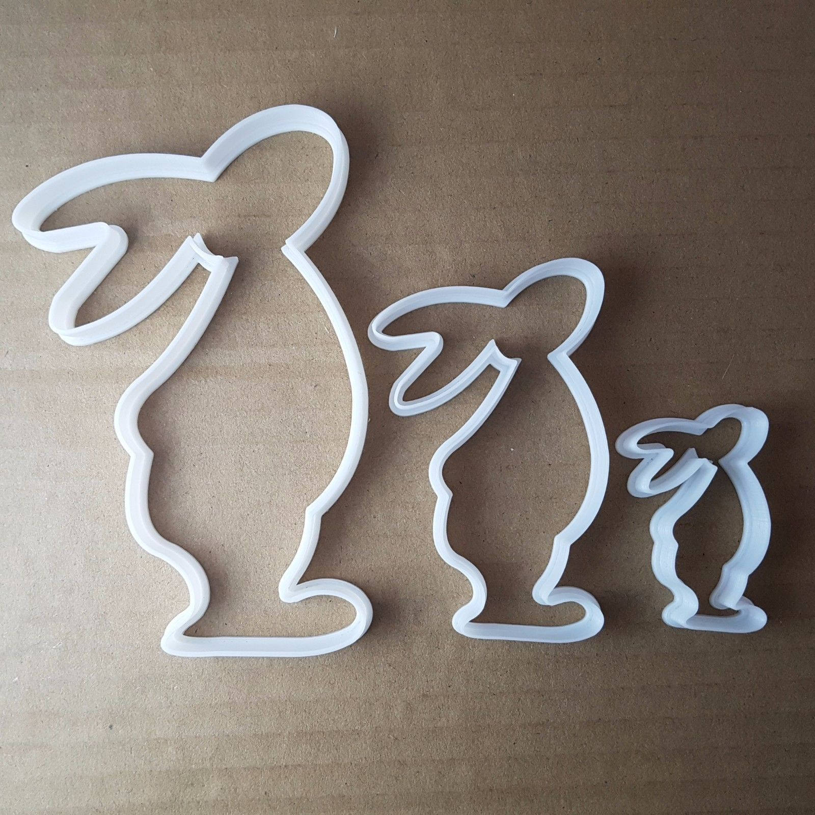 Rabbit Bunny Hare Animal Shape Cookie Cutter Easter Biscuit Pastry Fondant Sharp