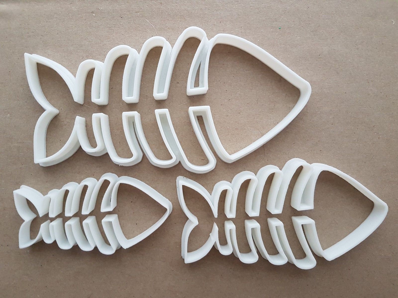 Fish Bones Skeleton Sea Shape Cookie Cutter Dough Biscuit Pastry Fondant Sharp