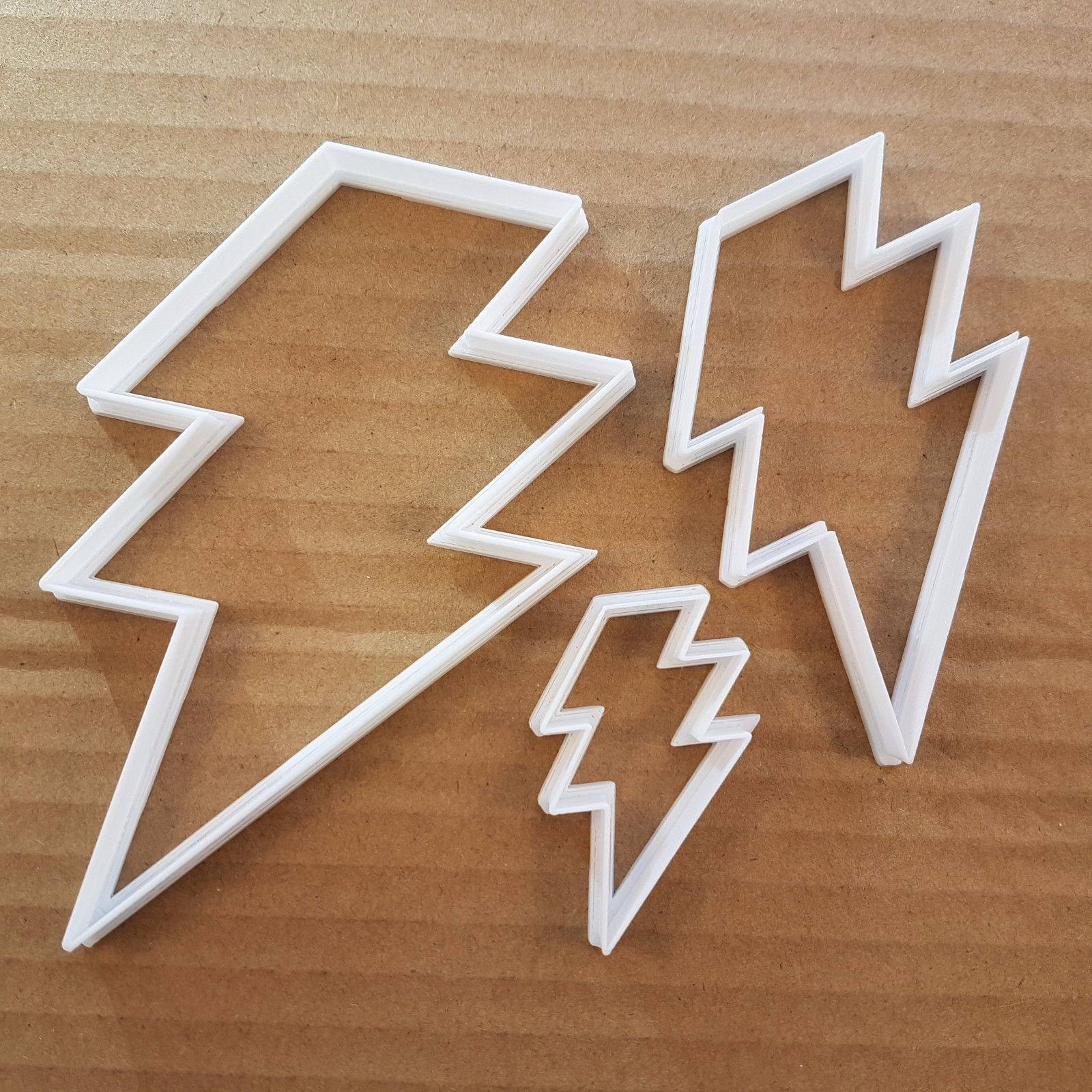 Lightning Electric Bolt Storm Shape Cookie Cutter Weather Biscuit Pastry Stencil