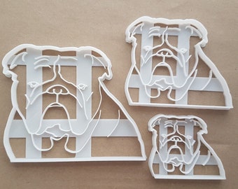 ブルドッグ イギリスのペットの犬の形 クッキーカッター 生地 ビスケット ペストリー フォンダン シャープ ステンシル 動物 ブル 子犬 犬