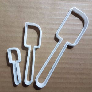 Spatula Mezcla Cuchara Cook Cook Cookie Cortador Masa Galleta Pasta Fondant Sharp Plástico Chef Stencil Cooking Baker Bake Food