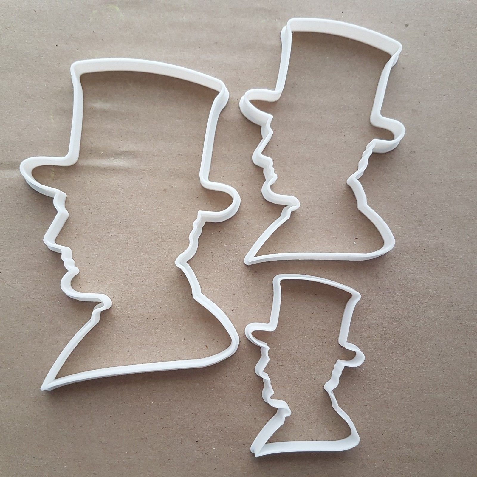 President Lincoln Profile People Shape Cookie Cutter Dough Biscuit Fondant Sharp