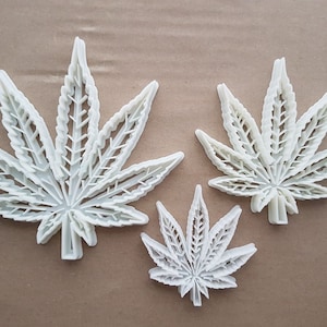 Cannabis Ganja HanfBlatt Form Keksstecher Teig Keks Gebäck Fondant Scharf Schablone Pflanze Medizinisches Marihuana