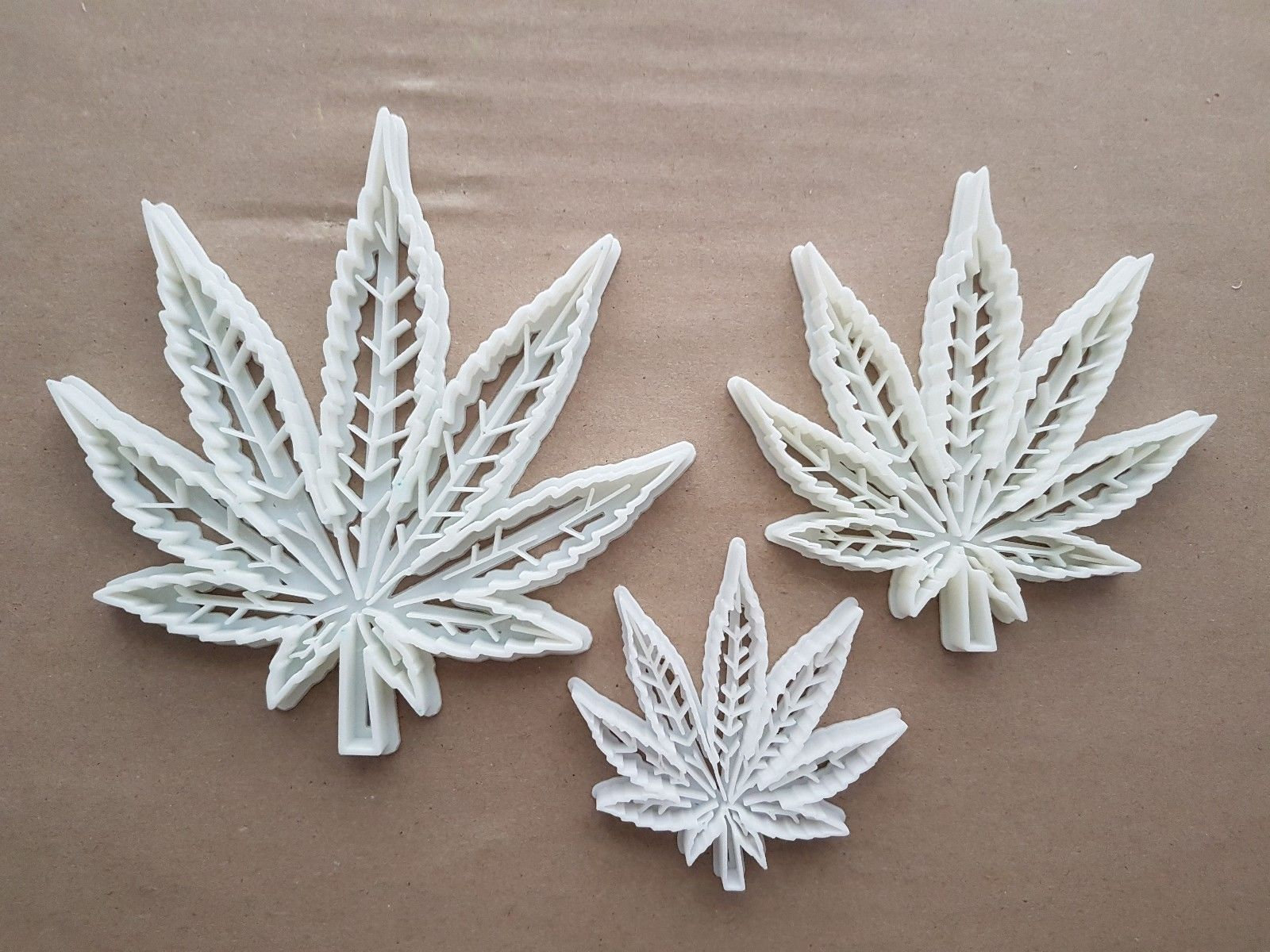 Cannabis Ganja Hemp Leaf Shape Cookie Cutter Dough Biscuit Pastry Fondant Sharp