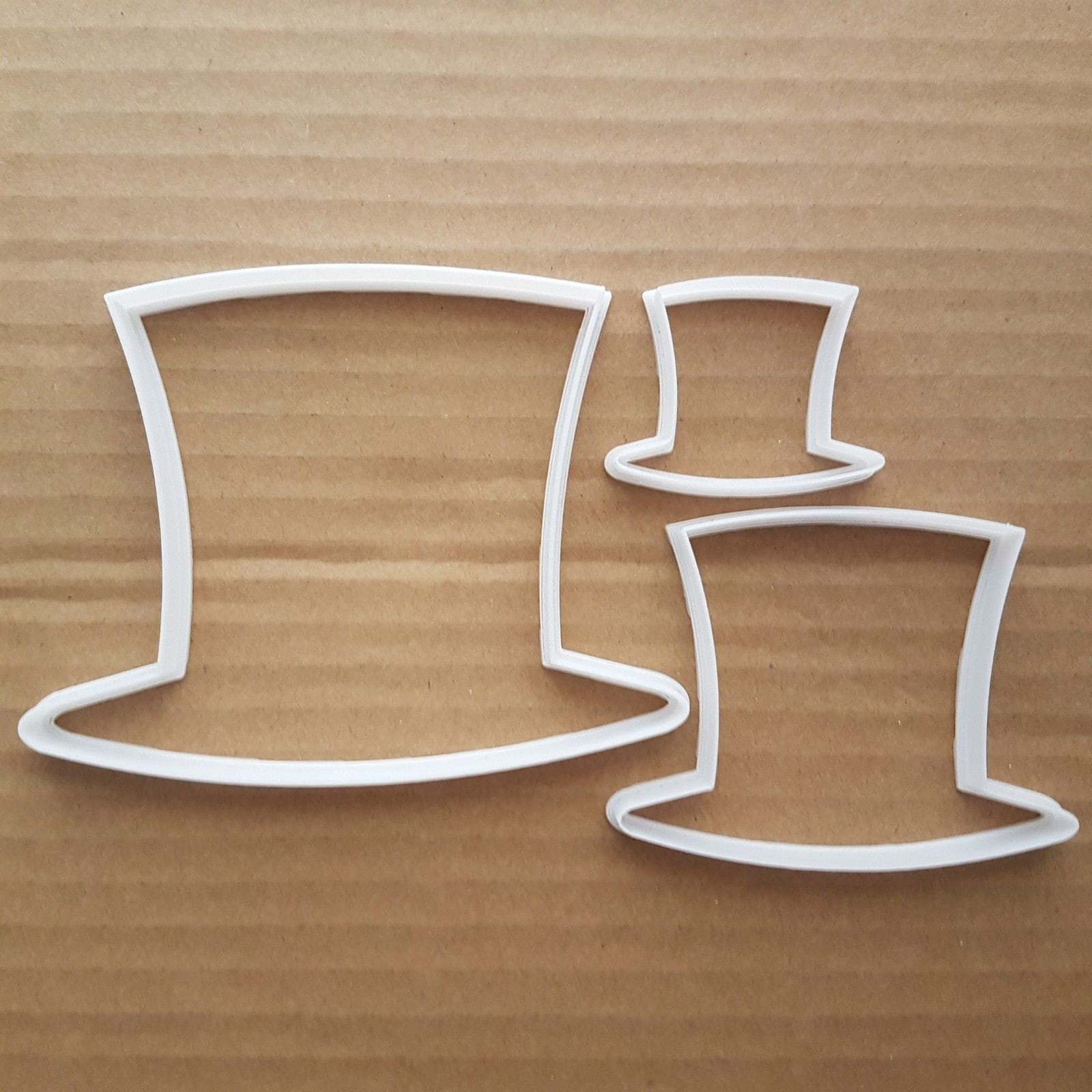 Hat Trilby Fedora Boater Top Shape Cookie Cutter Magician Biscuit Pastry Stencil