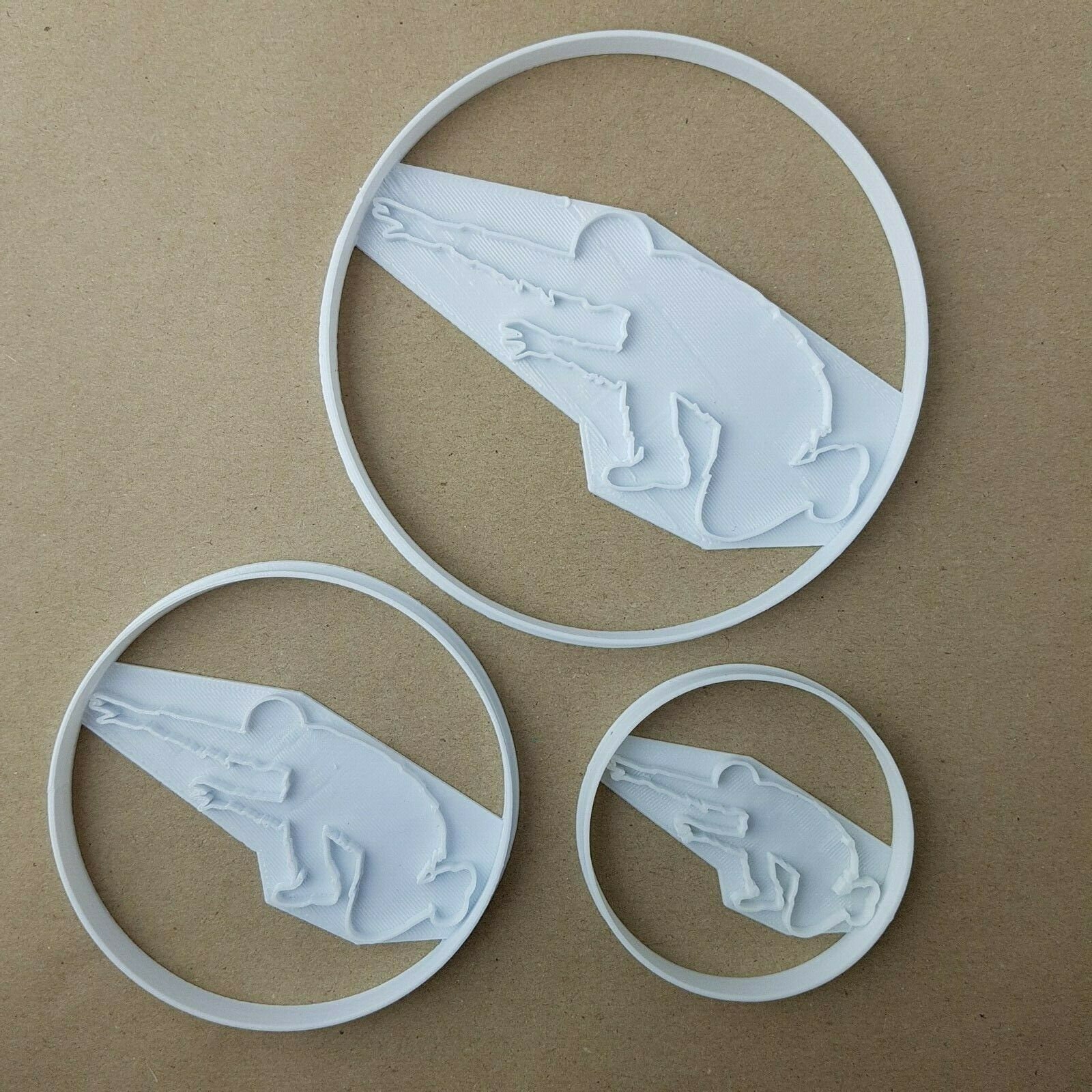 Crouched Zombie Halloween Shape Cookie Cutter Dough Biscuit Pastry Fondant Stamp