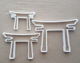 Torii Japan Shinto Gate Shrine Shape Cookie Cutter Dough Biscuit Fondant Sharp Stencil Japanese Temple Pergola Pagoda Spiritual Religious