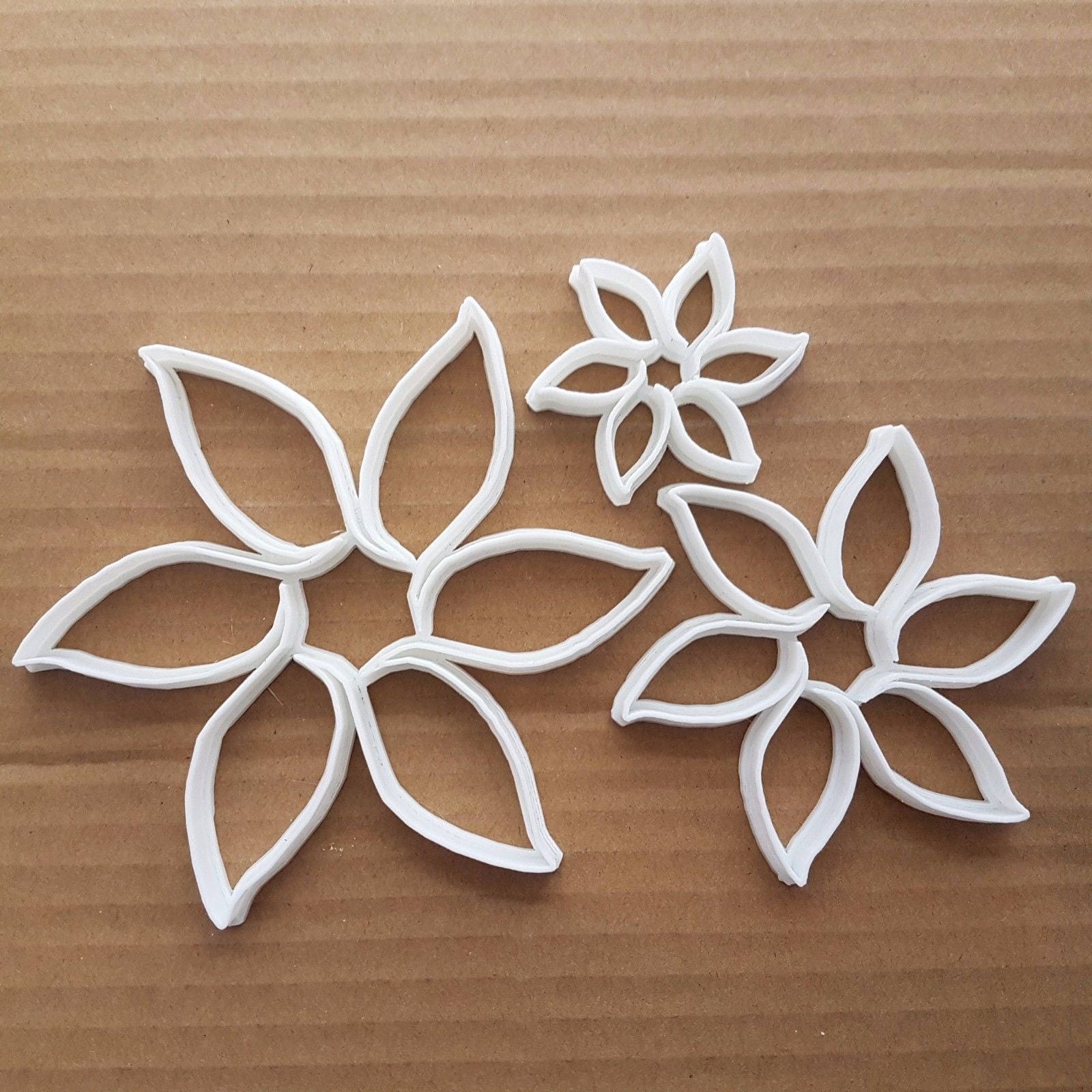Flower Petal Plant Summer Shape Cookie Cutter Dough Biscuit Pastry Fondant Sharp