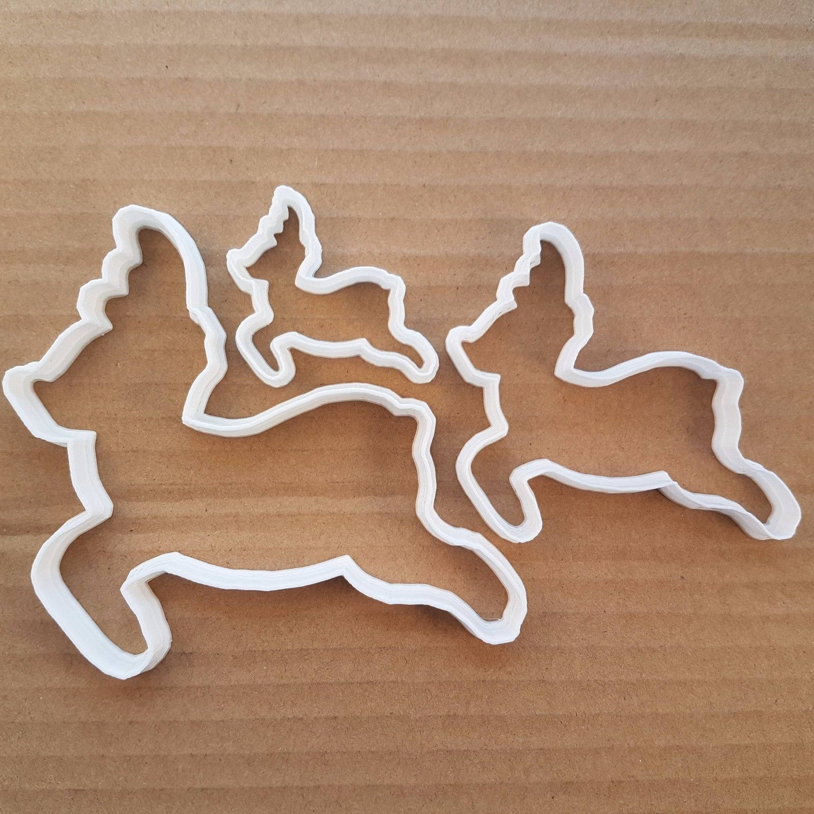 Reindeer Christmas Santa Shape Cookie Cutter Dough Biscuit Pastry Fondant Sharp