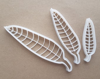Willow Leaf Sallow Plant Shape Cookie Cutter Dough Biscuit Pastry Fondant Sharp Stencil Garden Leaves Tree