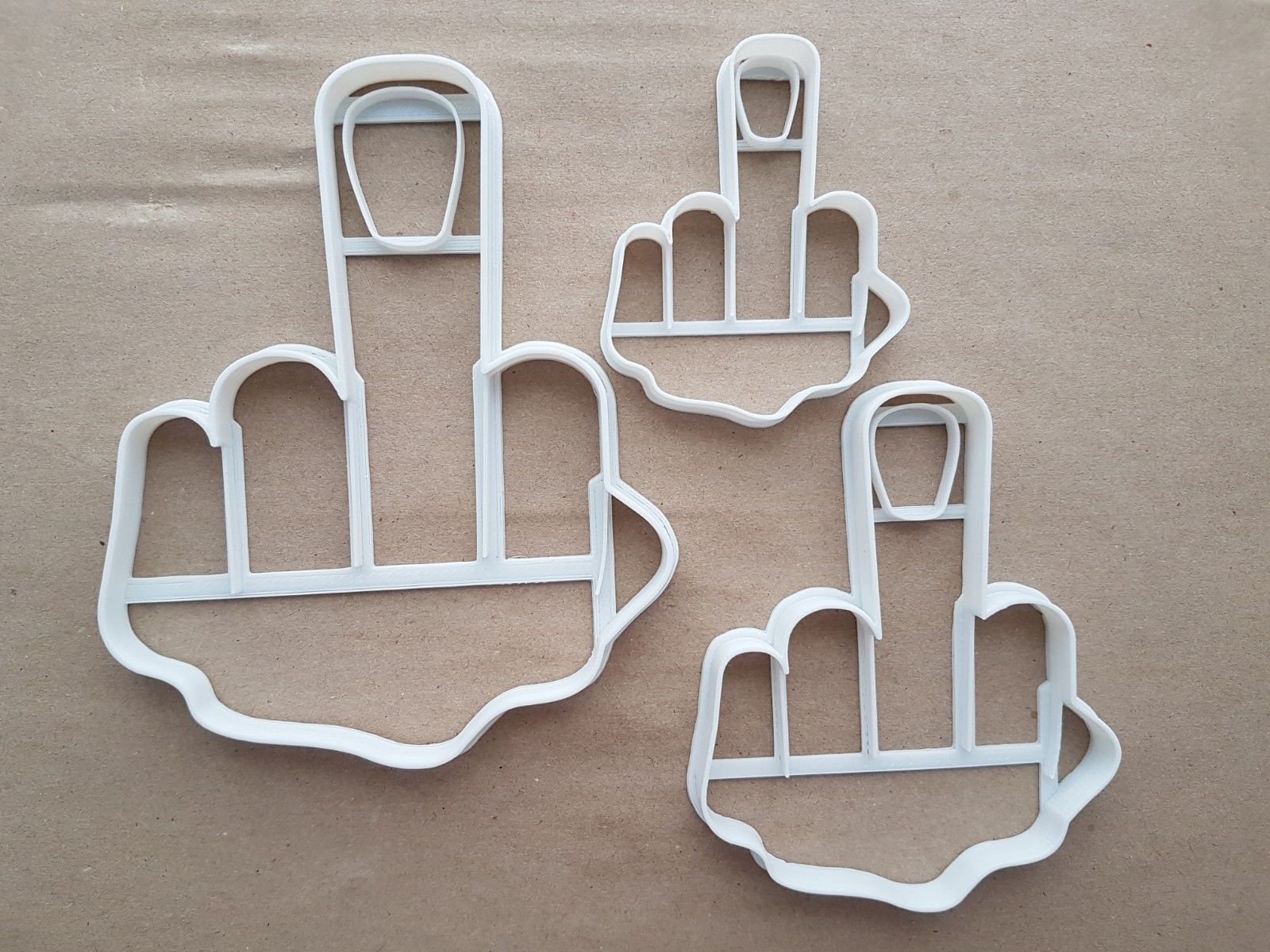 Middle Finger Swear Sign Shape Cookie Cutter Dough Biscuit Pastry Fondant Sharp