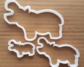 Hippopotamus Hippo Shape Animal Cookie Cutter Dough Biscuit Pastry Fondant Sharp Stencil