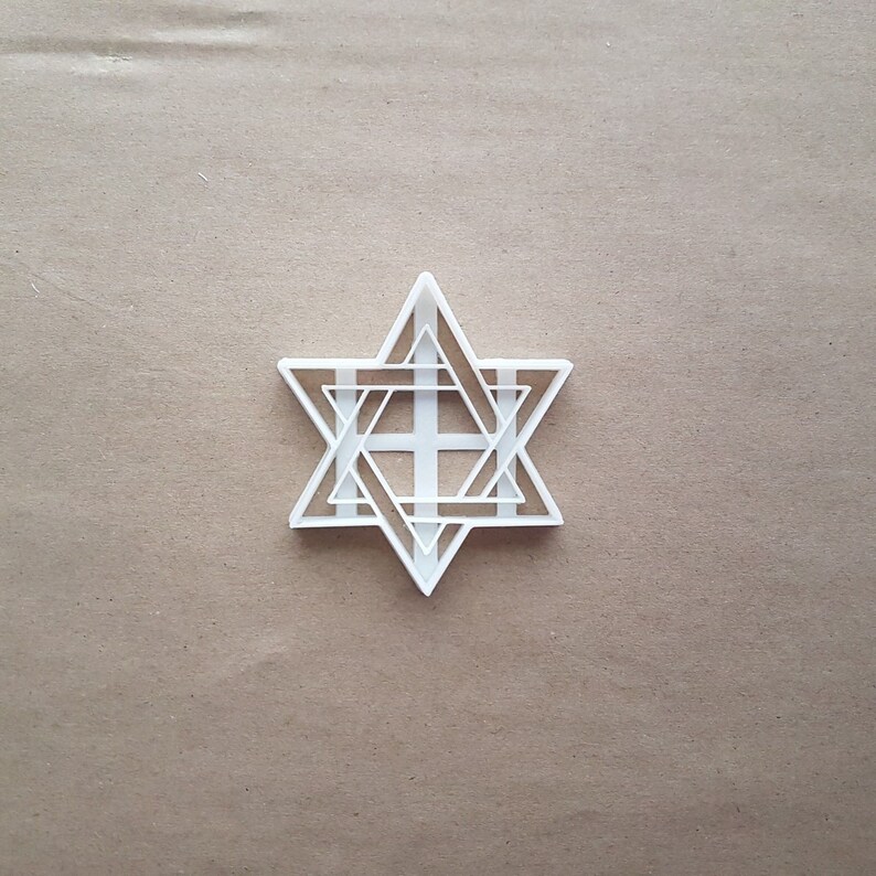 Star Of David Hebrew Shield Judaism Shape Cookie Cutter Dough | Etsy